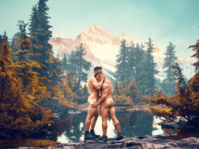 一本關於大自然與百名裸男的攝影書：無論他們長得多帥，沒有人認為自己看起來已經夠棒了。
