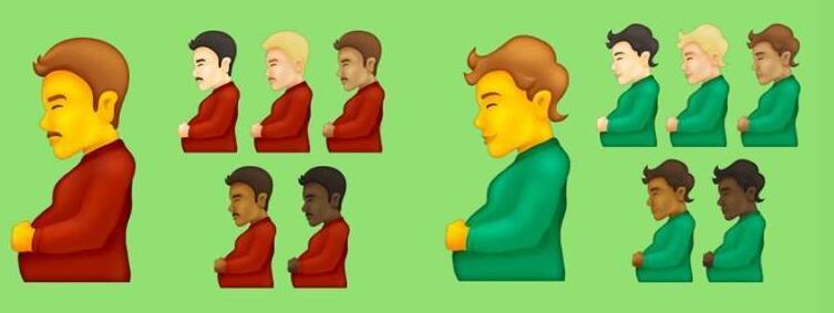 打破性別刻板印象 Emoji 4.0推出「懷孕男」表情符號